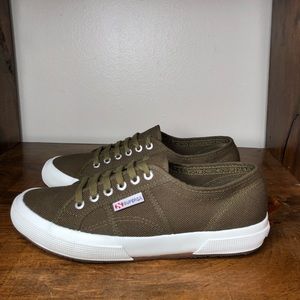 Superga Cotu Classic Green Sneakers Sz 9.5